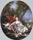 Shepherd and Shepherdess Reposing by Francois Boucher